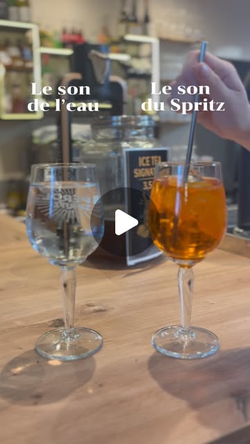 Spritz et Ice Tea signature servis en terrasse